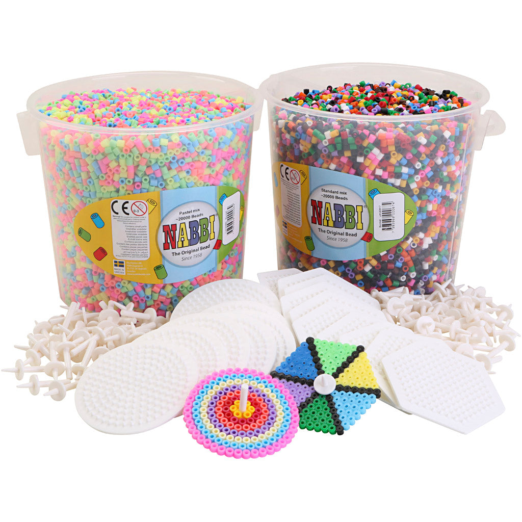 Nabbi draaitol starterkit met kralen, medium, 1 set