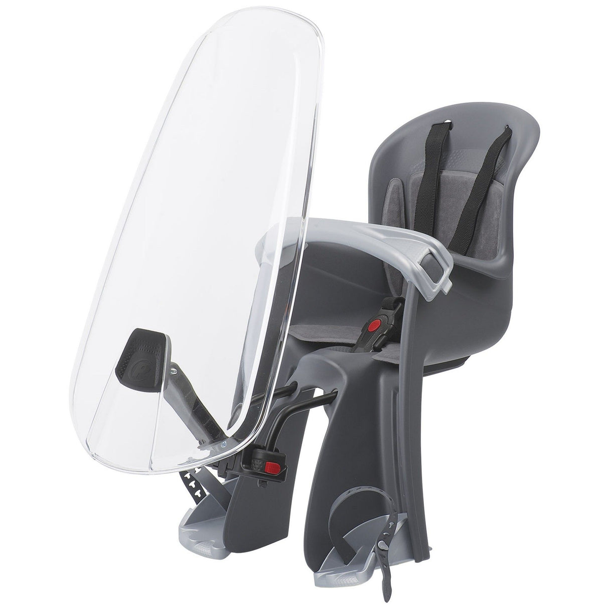 Polisport Bicycle Seat for Bilby junior s čelním sklem černá šedá