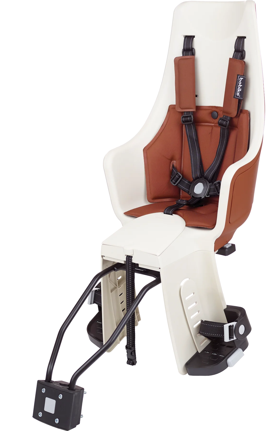 Bobike child seat behind Maxi Exclusive Tour Plus Cinnamon Brown Frame Confirmation (FF)