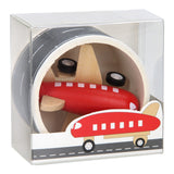 Wooden plane with road tape, 8mtr
