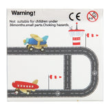 Wooden plane with road tape, 8mtr