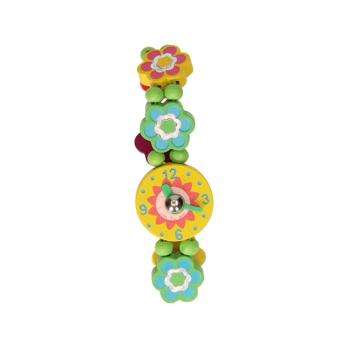 reloj flor de madera