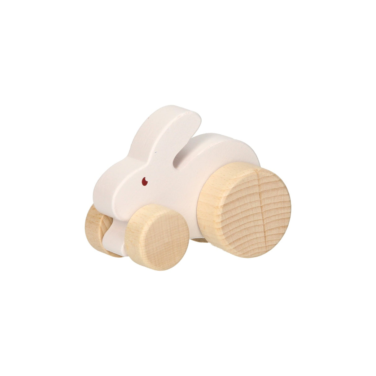 Figura da gioco in legno - coniglio su ruote