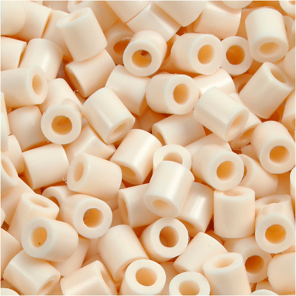 Nabbi ironing beads, size 5x5 mm, hole size 2.5 mm, medium, light beige (32251), 1100 pieces 1 box
