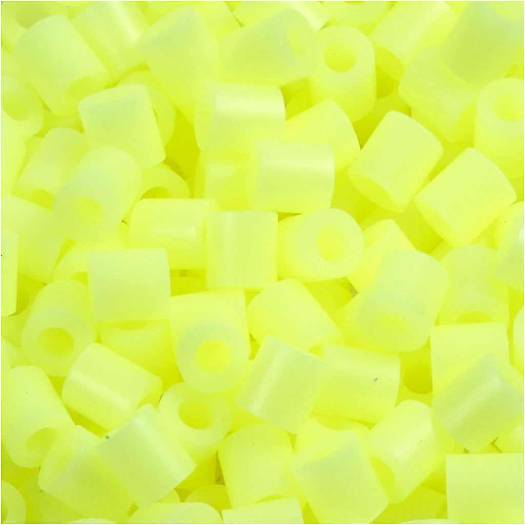 Nabbi ironing beads, size 5x5 mm, hole size 2.5 mm, medium, pastel yellow (32244), 1100 pieces 1 box