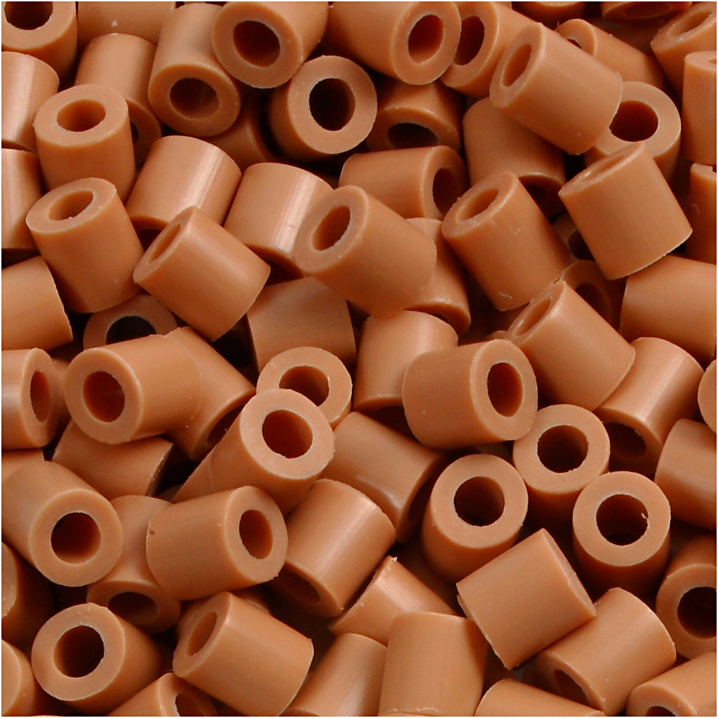 Nabbi ironing beads, size 5x5 mm, hole size 2.5 mm, medium, light brown (32260), 1100 pieces 1 box