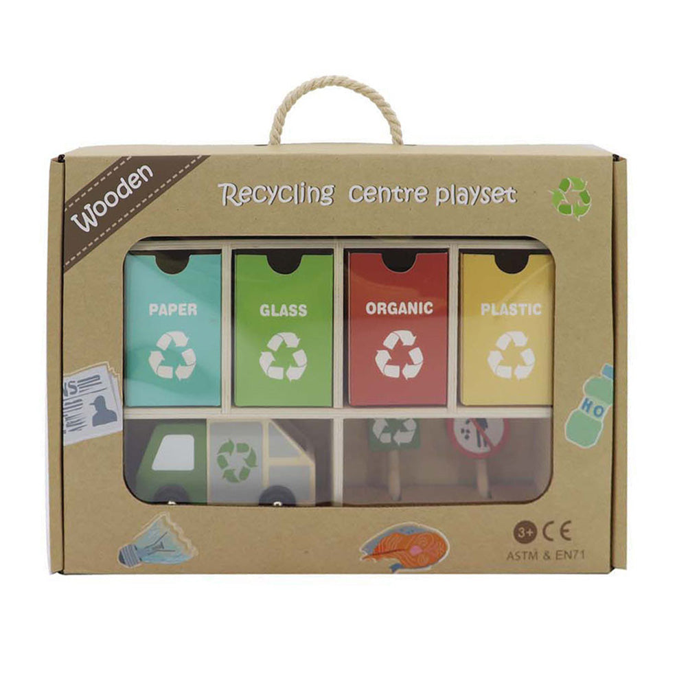 Wooden Recycling Center Play set