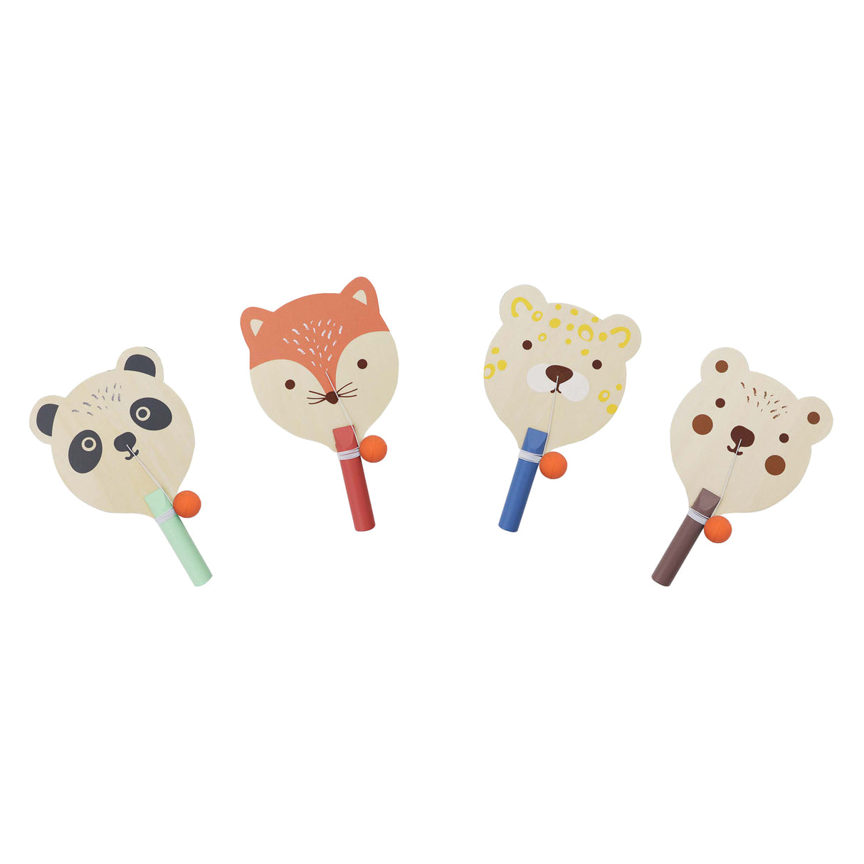 Houten paddle bal dier