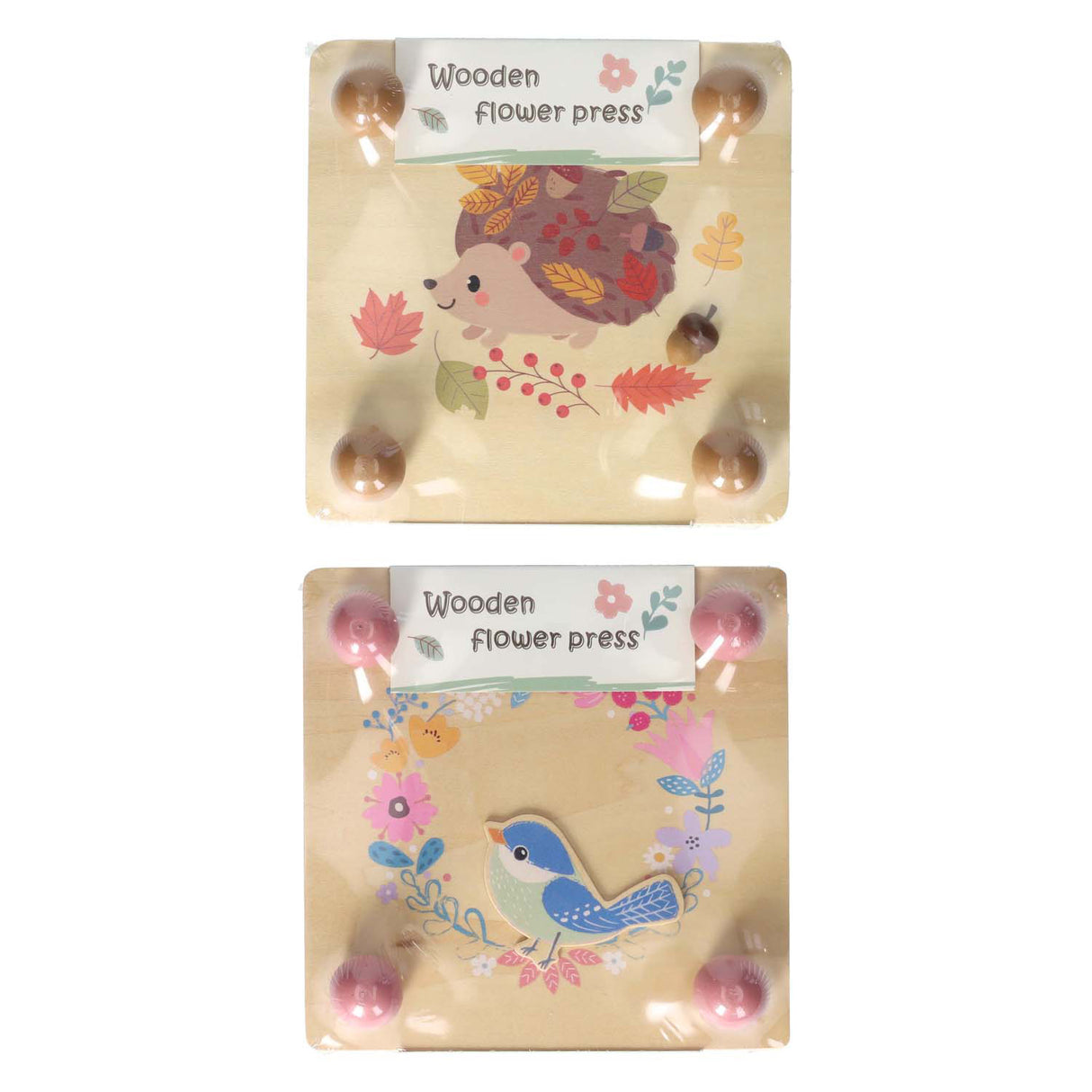 Wooden flower press