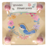 Wooden flower press