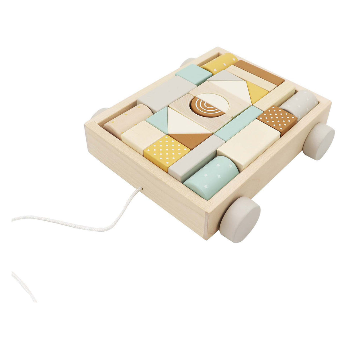 Medinis blokinis vežimėlis, 25 vnt.