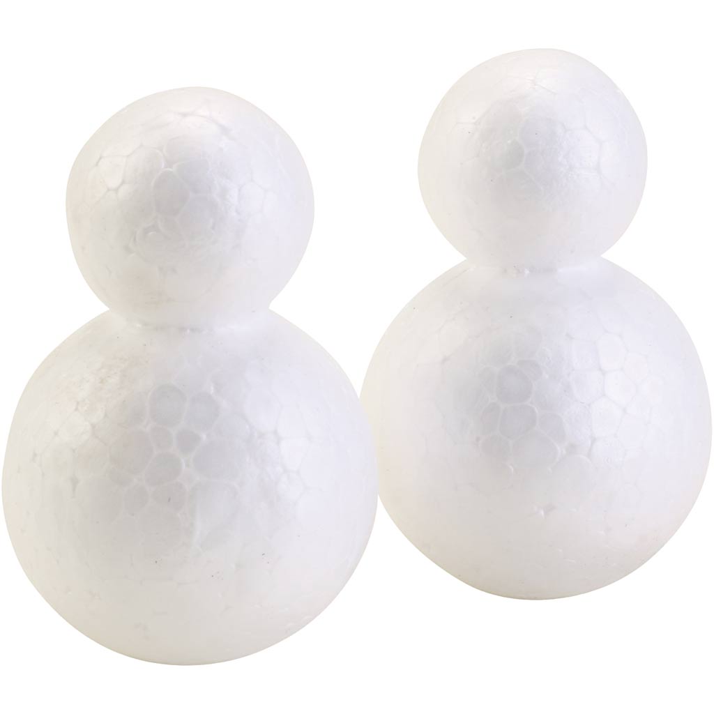 Styrofoam figures, height: 6.5 cm, 50 pieces in a box