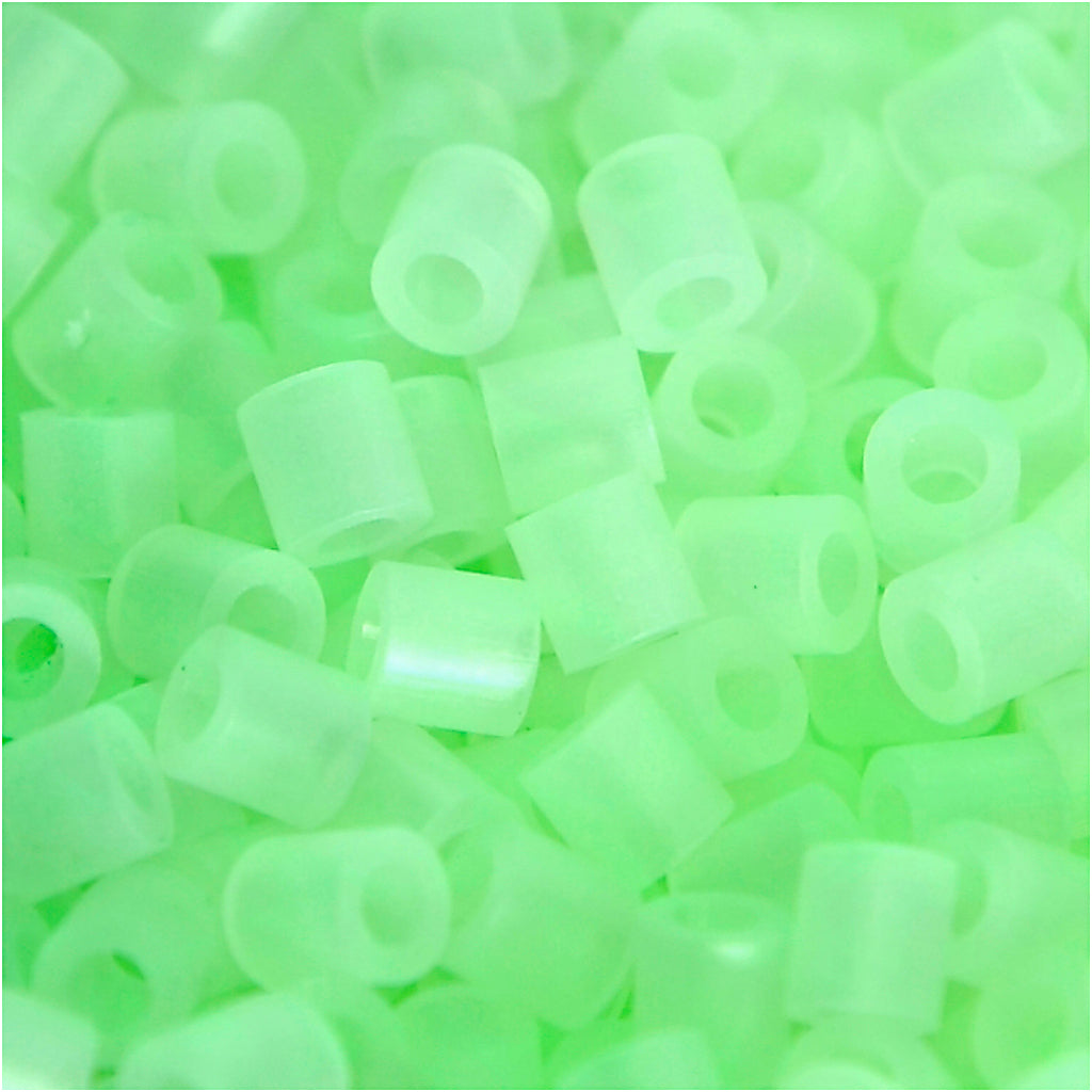 Nabbi ironing beads, size 5x5 mm, hole size 2.5 mm, medium, luminous, 1100 pieces 1 box