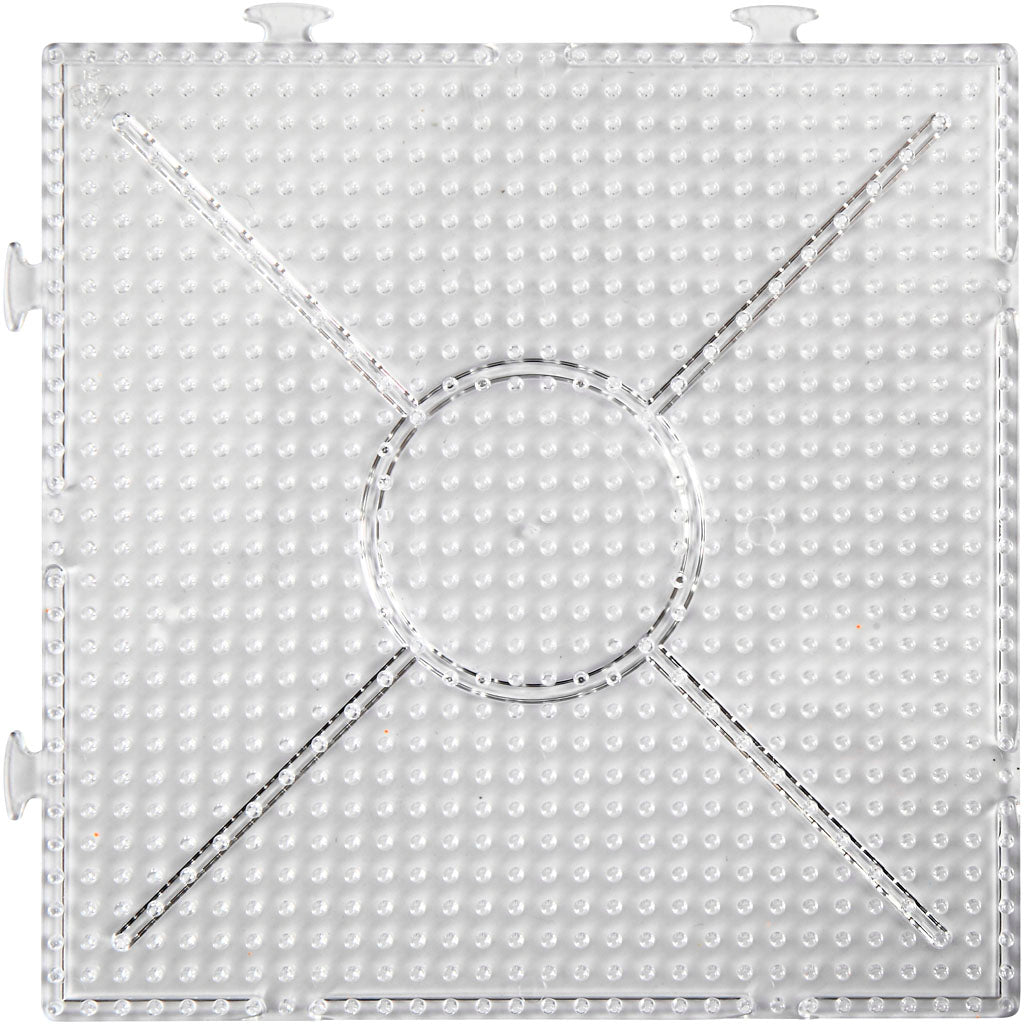 Creativ Company String Peading znak Clear Square 15x15cm, 2st.