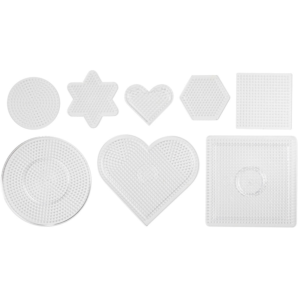 Creativ company base plate, size 7-15 cm, medium, clear, 8 pieces 1 box