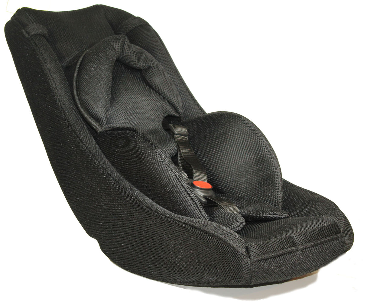 3-точково бебешко столче Melia 4 Seasons Plus 0-9 месеца черно.