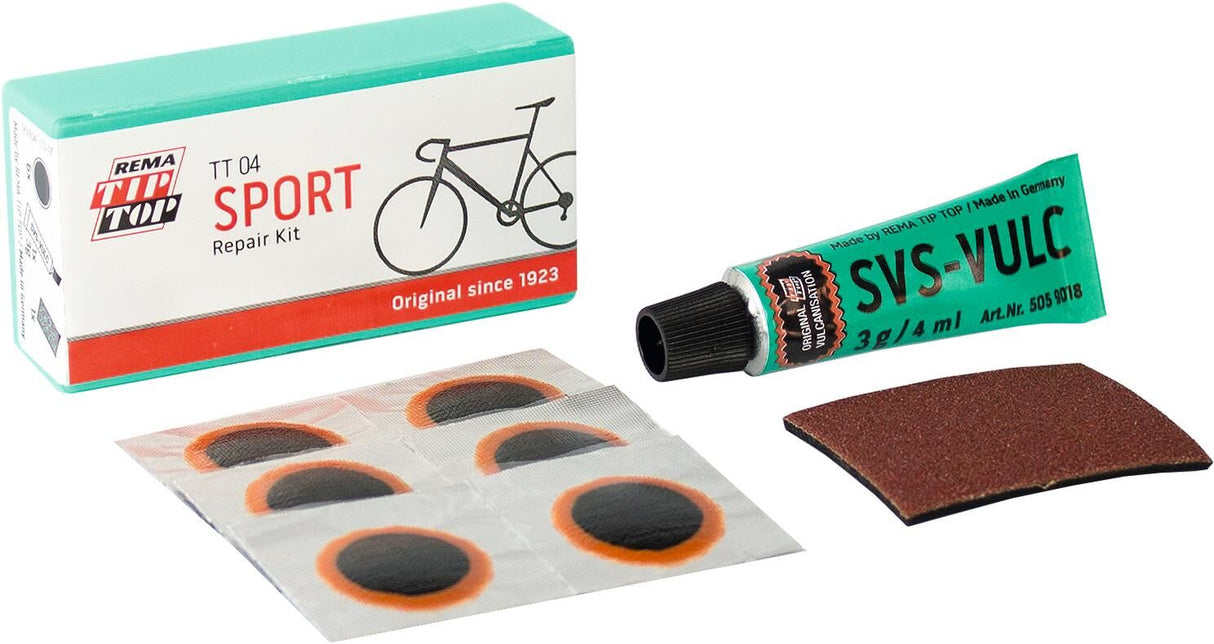 Tip top reparatie-assortiment tt04 patch kit tt04 f.road bike tubes