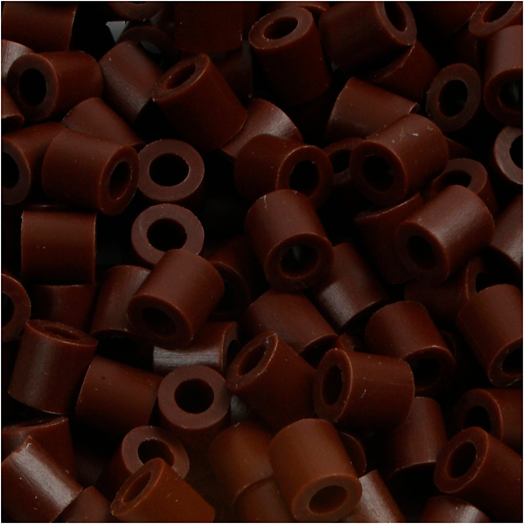 Nabbi foto kralen, afm 5x5 mm, gatgrootte 2,5 mm, medium, bruin (3), 6000 stuk 1 doos