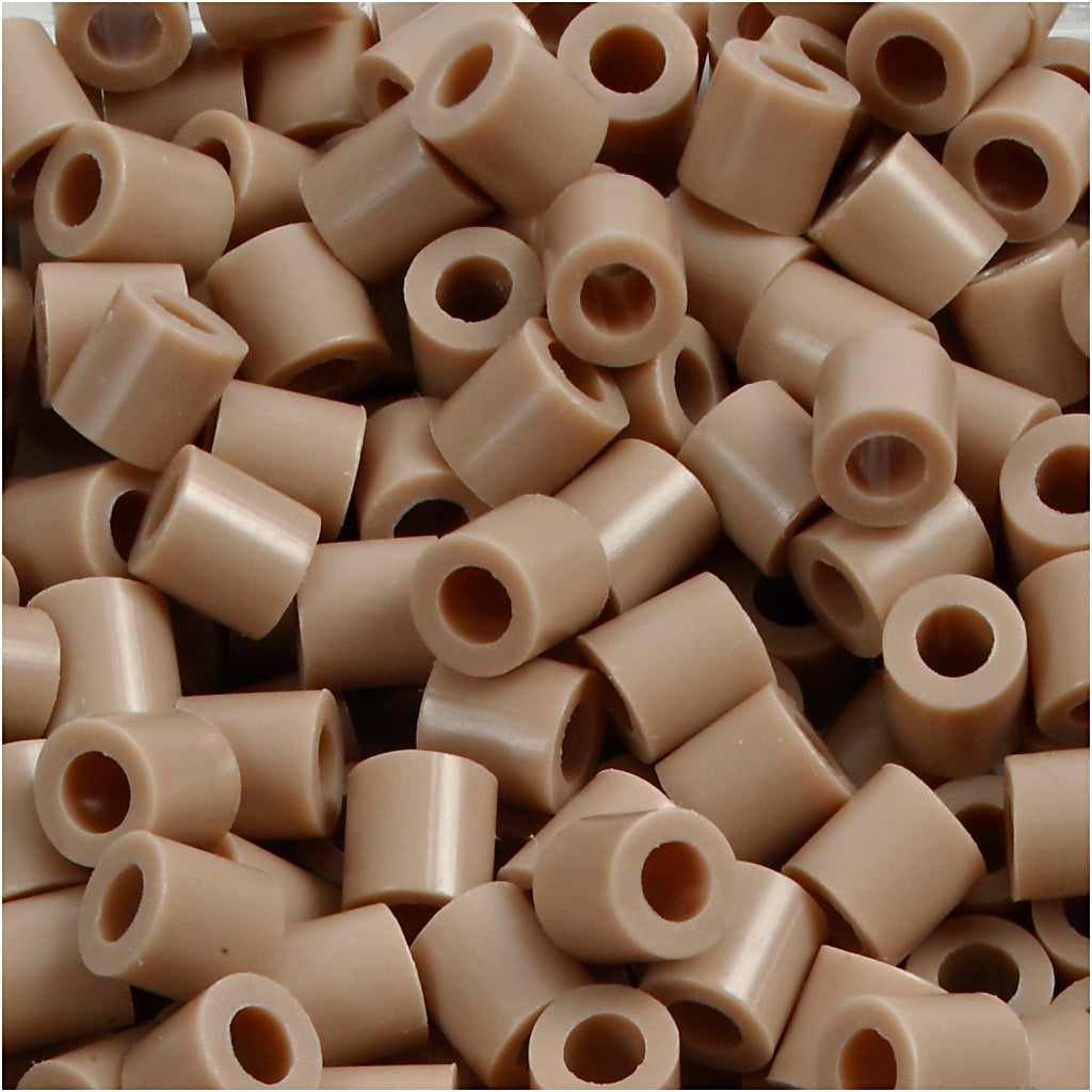 Nabbi foto kralen, afm 5x5 mm, gatgrootte 2,5 mm, medium, beige (6), 6000 stuk 1 doos