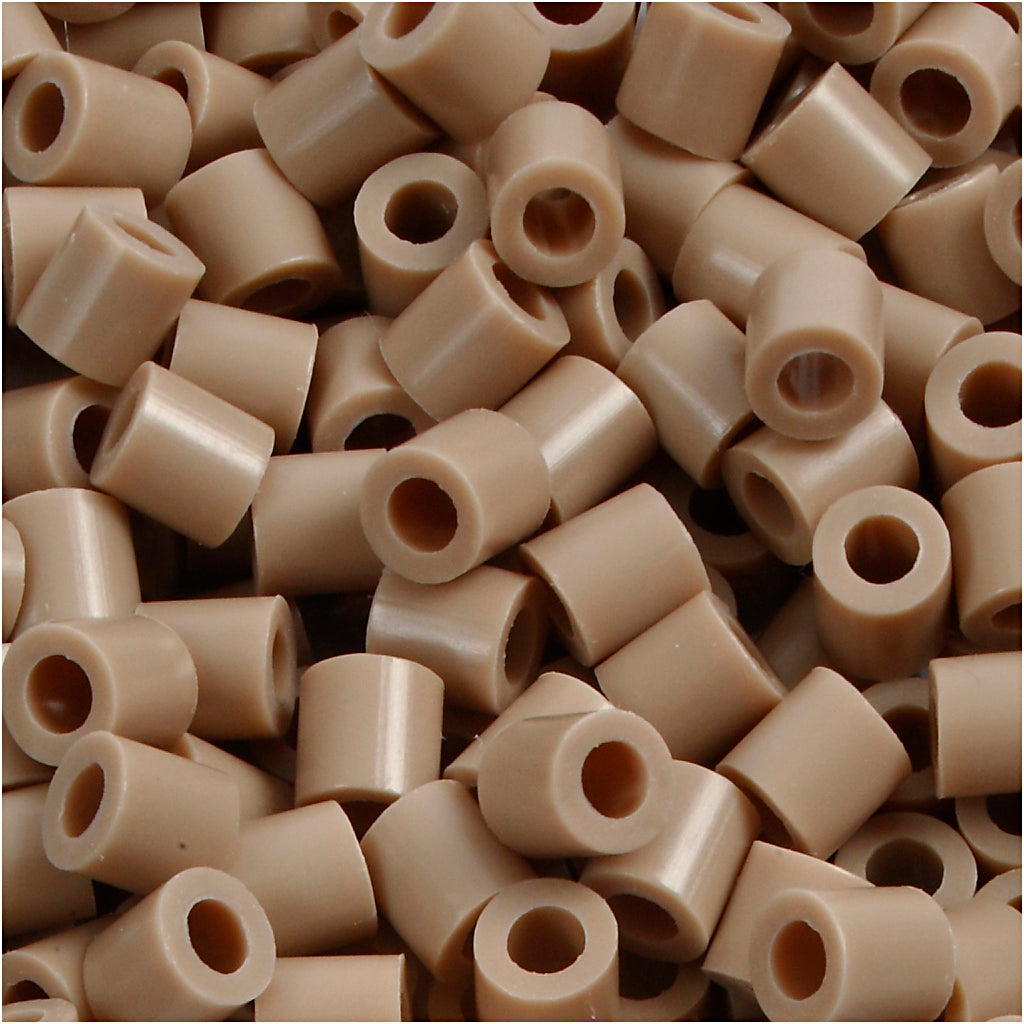 Nabbi foto kralen, afm 5x5 mm, gatgrootte 2,5 mm, medium, beige (6), 1100 stuk 1 doos