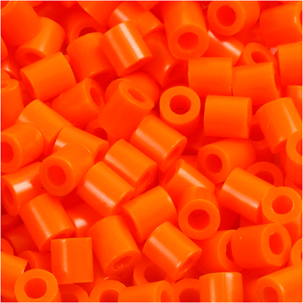 Nabbi foto kralen, afm 5x5 mm, gatgrootte 2,5 mm, medium, helder oranje (13), 6000 stuk 1 doos