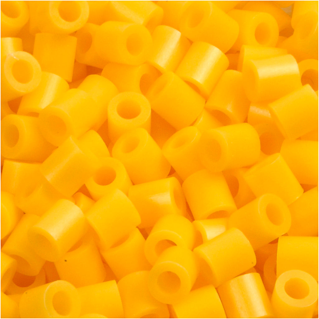 Nabbi foto kralen, afm 5x5 mm, gatgrootte 2,5 mm, medium, geel (14), 6000 stuk 1 doos