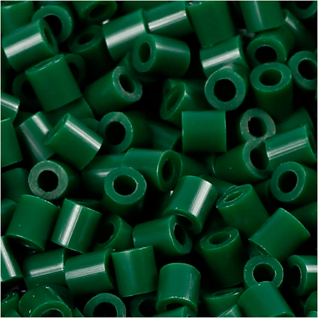 Nabbi foto kralen, afm 5x5 mm, gatgrootte 2,5 mm, medium, donkelgroen (9), 6000 stuk 1 doos