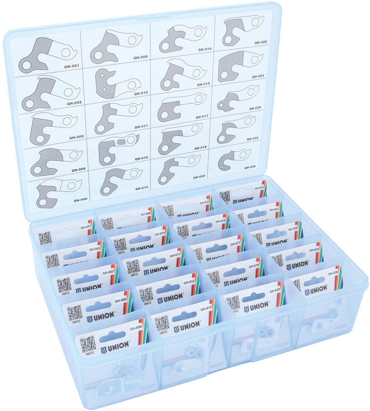 Marwi Assortimentbox derailleurpadjes top 20