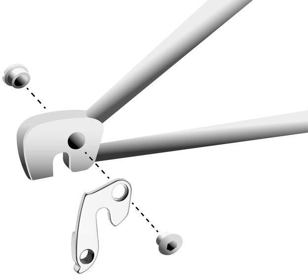 Union Derailleurpad GH-106 csavarkészlettel M8X0.75