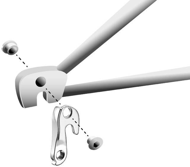 Union Derailleurpad GH-132 csavarkészlettel M8X0.75