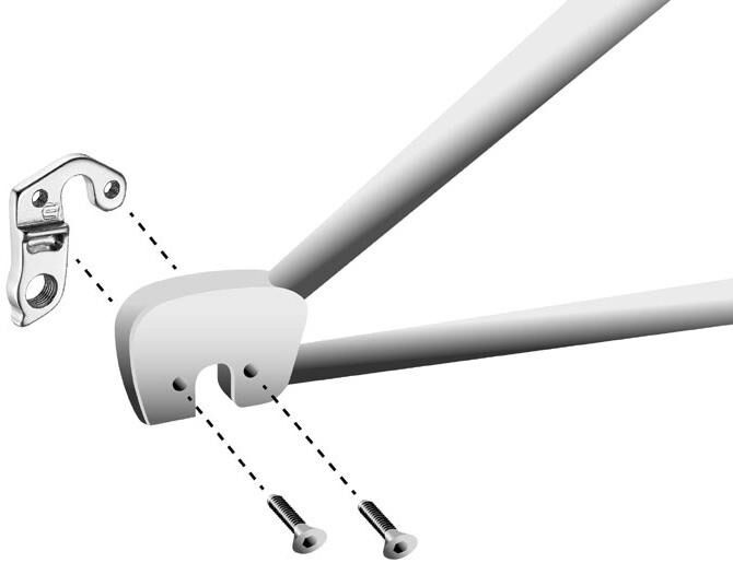 Union Derailleurpad GH-156 Scott med skruvuppsättning