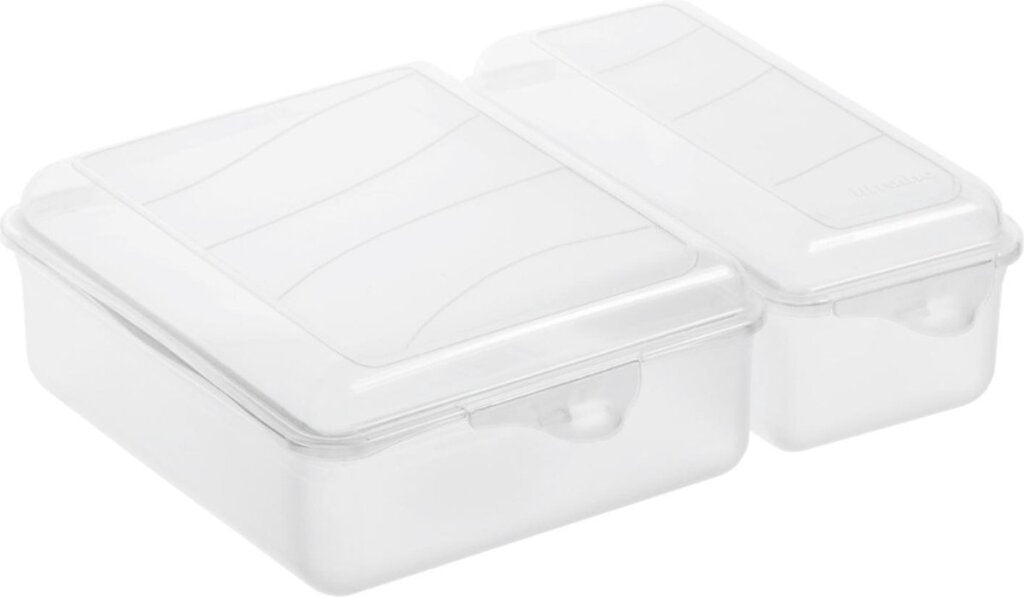 Rotho Twin Lunchbox 1,05+0,55 l Transparent