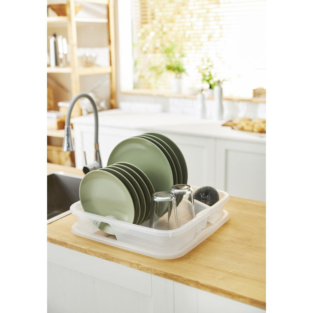 Rotho scolapiatti geometrico trasparente