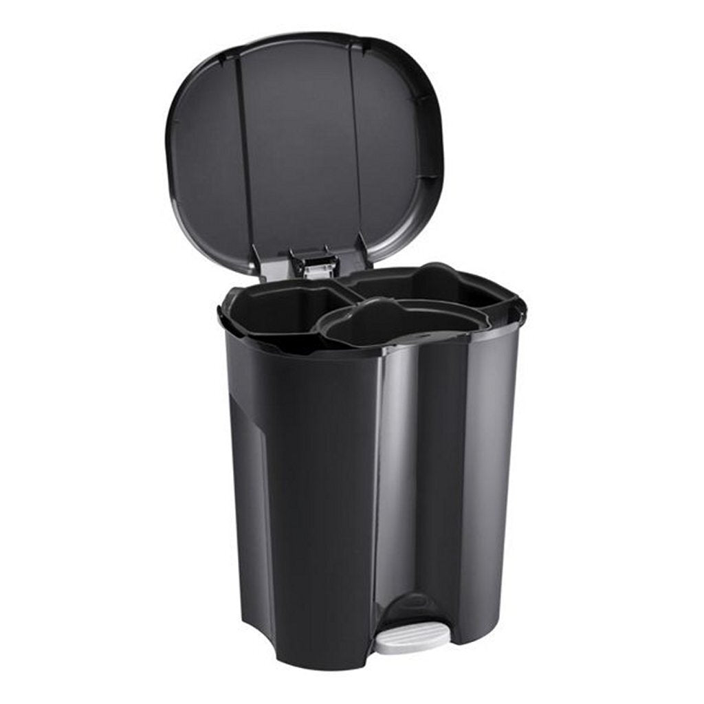 Rotho trio odpadní kbelík 10l + 2x15l černá