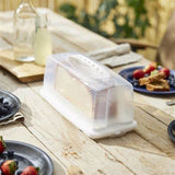 Rotho fresh cake box rectangular 36x16.5x16.5 cm white transparent