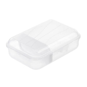 Rotho fun lunch box with divider 0.9l transparent