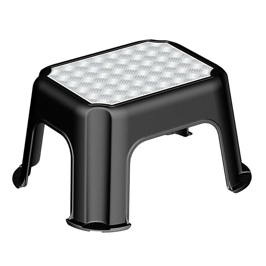 Rotho step stool paso silver metallic