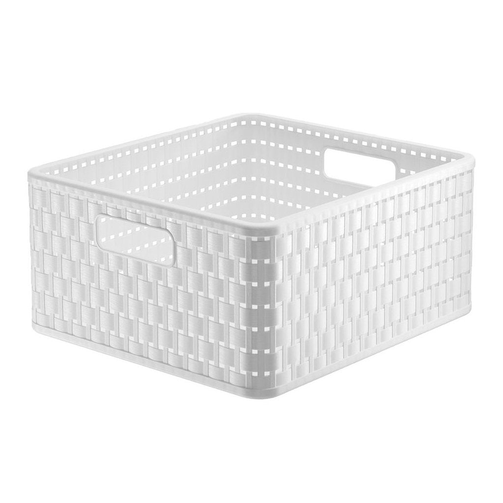 Rotho Country Basket Square 30x30x16 cm 14L White