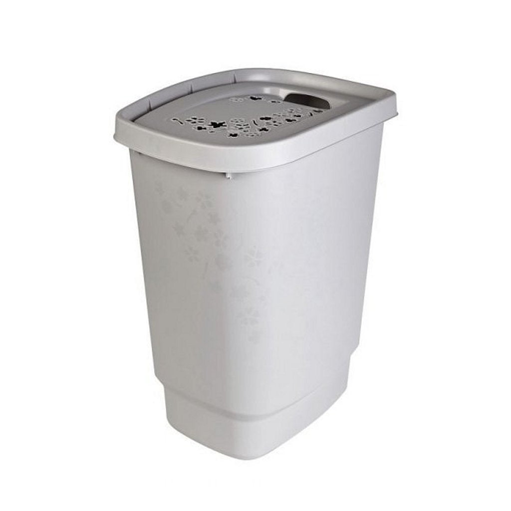 Rotho Flowers laundry basket 55l gray