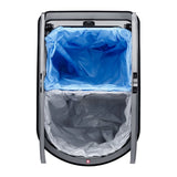 Rotho pedal bin - waste separator 2x25 l paso silver