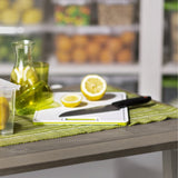 Rotho cutting board 25x15x0.9 cm white lime green