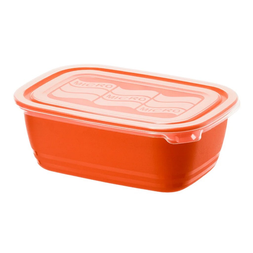 Rotho Microwave box 1 L Eco Papaya Red