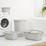 Rotho flowers laundry basket 12l cool gray