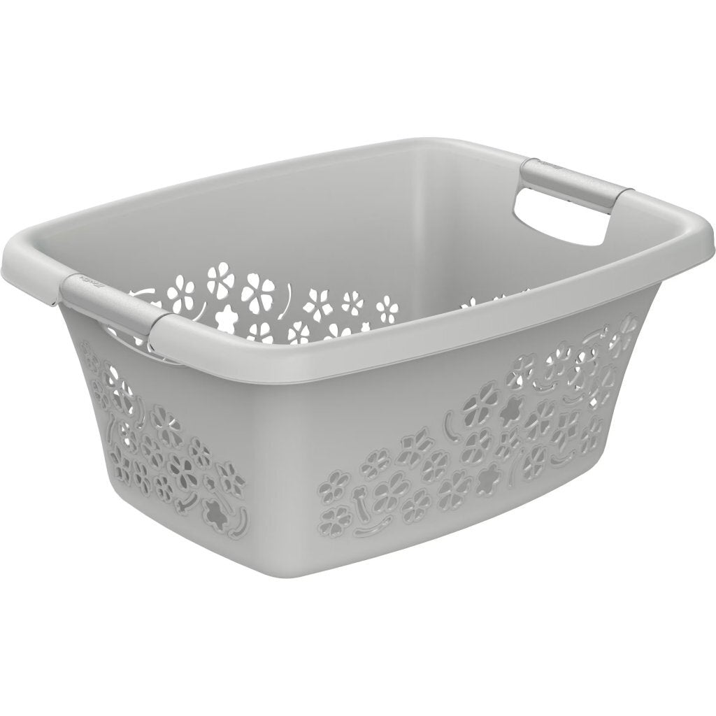 Rotho flowers wasmand 25l cool grey