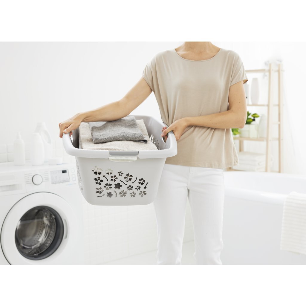 Rotho laundry basket 50 L Cool Gray