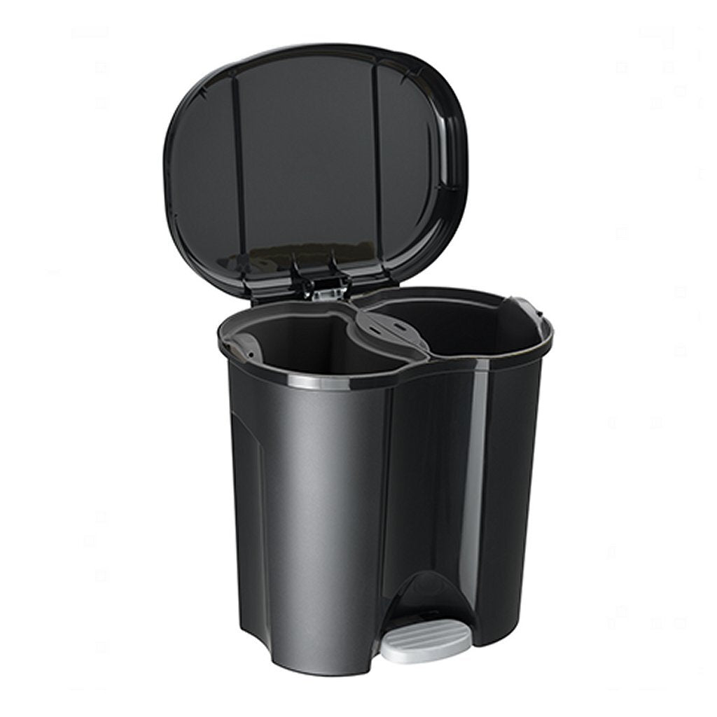 Rotho duo pedál bin 2x10l černá