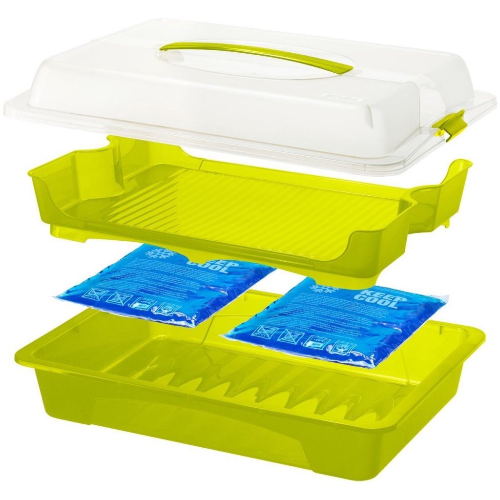 Rotho Fresh PartyButler serve 43.5x11x29,5 cm bianco trasparente