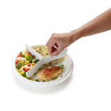 Rotho Mikro clever Mikrowellen Teller 1,2l 26x4,8 cm Papaya rout wäiss