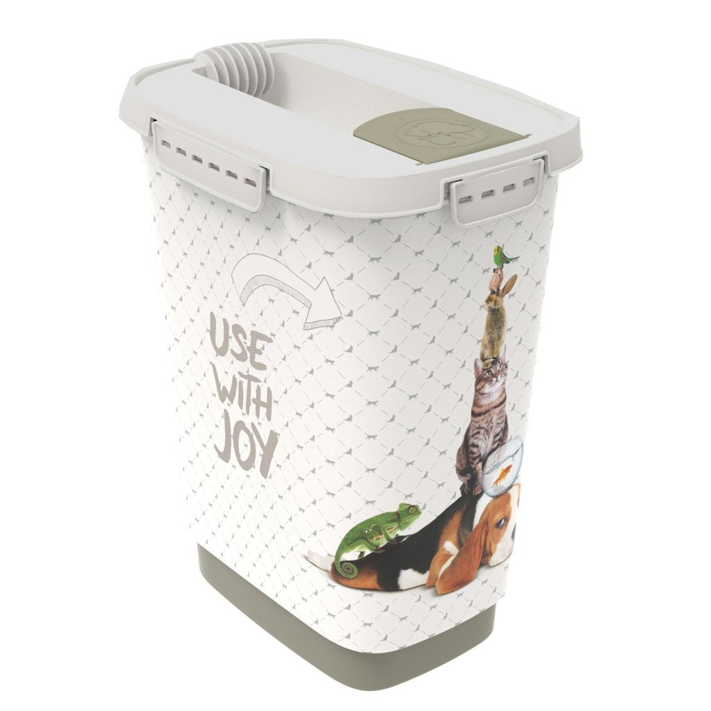 Rotho Cody Pet Food Container 10L Cappuccino Sand