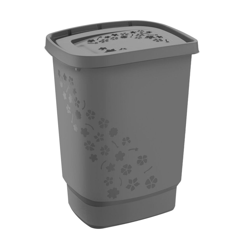 Rotho flowers wasverzamelaar 44.7x34.7x60.5 55l antraciet
